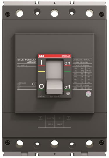 A3N 400 TMF 400-4000 3p F F (MCCB, 400AT/400AF, 3P, 36 kA, FIXED THERM. MAGNET. TRIP UNIT)
