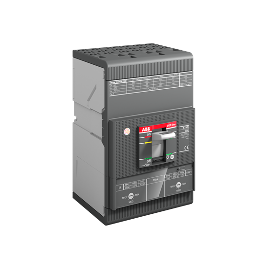 XT4N 250 TMA 200-2000 3p F F (MCCB, 200AT/250AF, 3P, 36 kA, THERM. MAGNET. TRIP UNIT)