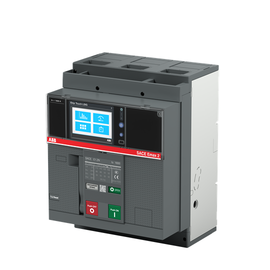 E1.2N 1250 Ekip Touch LSI 3p F F (ACB, 1250AT/1250AF, 3P, 66 kA, FIXED, LCD DISPLAY)