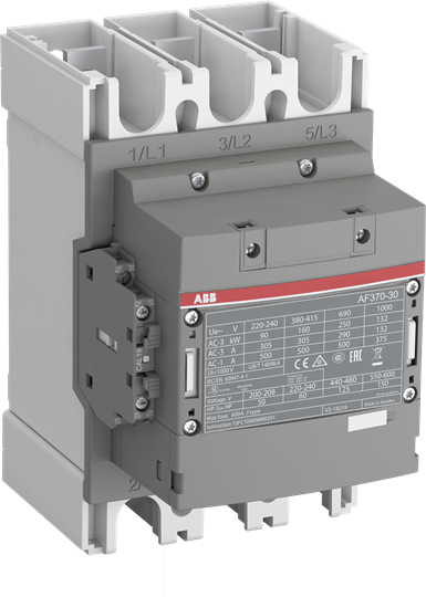 AF370-30-11-13#100-250V (AC3-200kW, AC1-600A, 3P CONTACTOR WITH 1NO+1NC)