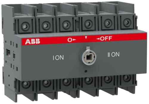 CHANGE-OVER SWITCH OT100F4C (MANUAL, 3P, 100A, I-O-II, IP20, OPEN TRANSITION)