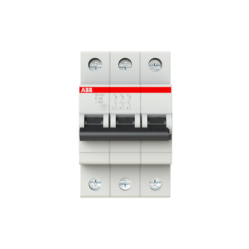 [2CDS213001R0404] SH203-C 40 (MCB, 40A, 3P, 6 kA, IEC/EN 60898) 