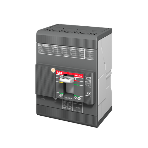 [1SDA067420R1] XT1N 160 TMD 40-450 4p F F (MCCB, 40AT/160AF, 4P, 36 kA, THERM. MAGNET. TRIP UNIT)