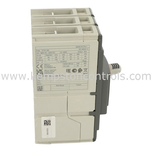 [1SDA067414R1] XT1N 160 TMD 63-630 3p F F (MCCB, 63AT/160AF, 3P, 36 kA, THERM. MAGNET. TRIP UNIT)