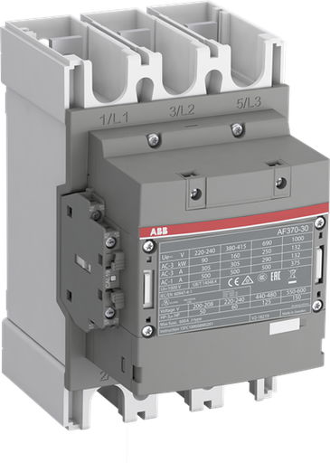 [1SFL607002R1311] AF370-30-11-13#100-250V (AC3-200kW, AC1-600A, 3P CONTACTOR WITH 1NO+1NC)